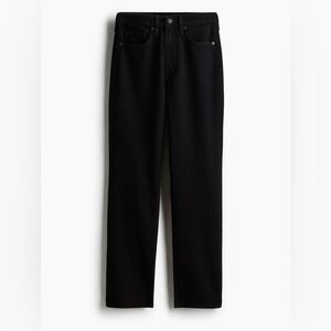 NWT H&M Women’s Vintage Straight High Waist Black Jeans Size 8